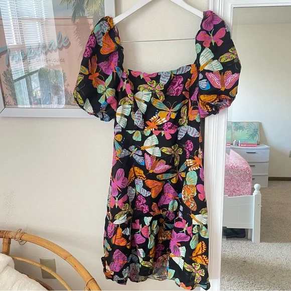 NEW Princess Highway Moth Mini Dress in Size US 12 - Picture 3 of 7